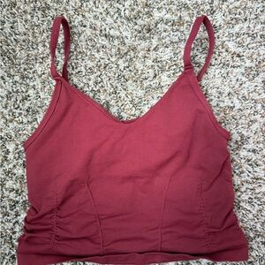 Free People/FP Movement Ruched Red Tank